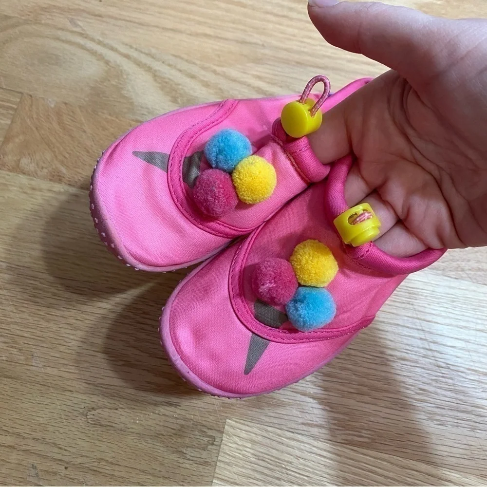 Lily & Dan Unicorn Water Shoes Pink 9 10 Kids Girls Toddler